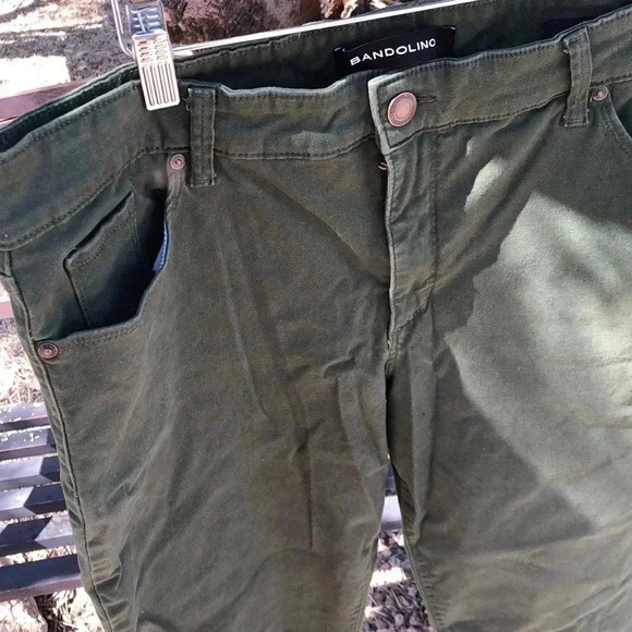 Bandolino Amy Green Stretch Jeans Size16 - Picture 3 of 5